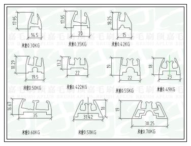 扶梯毛刷基座模具